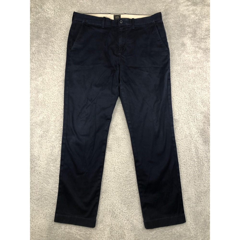 J Crew Pants Mens 36x30 (Tag 34x30) Blue 770 Straight Stretch